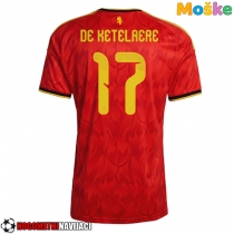 Moške Nogometnih dresov Belgija Charles De Ketelaere #17 Domači SP 2026 Kratki rokavi